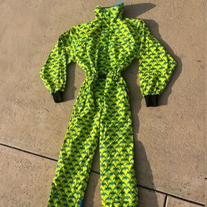RARE Life's A Beach SurfGear "Sno-Gear" Suit - Iconic 1980s BATS Print